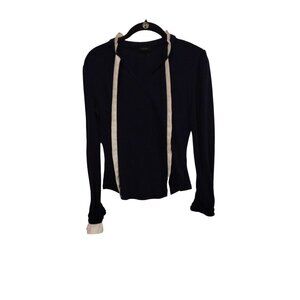 Mine. Navy Blue white collar tie long sleeve
